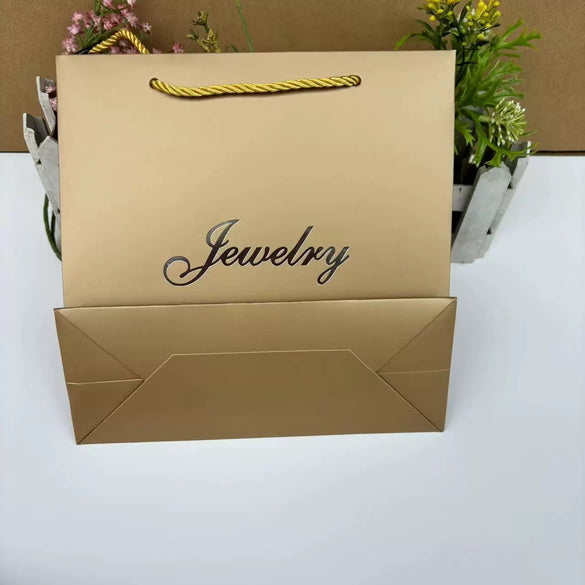 Wholesale Jewelry Gift Bag Made Of High Quality White Cardboard