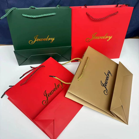Wholesale Jewelry Gift Bag Made Of High Quality White Cardboard