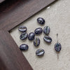 Wholesale Jewelry Glass Glazed Beads Lines Pattern Pearlescent Treatment Bracelet Necklace Mobile Phone Chain Accessories Material