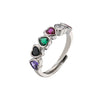 Wholesale Jewelry Gold Plated Heart Zircon Ring For Women