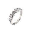 Wholesale Jewelry Gold Plated Heart Zircon Ring For Women