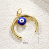 Wholesale Jewelry Goldplated Copper Star Dripping Oil Eye Pendant