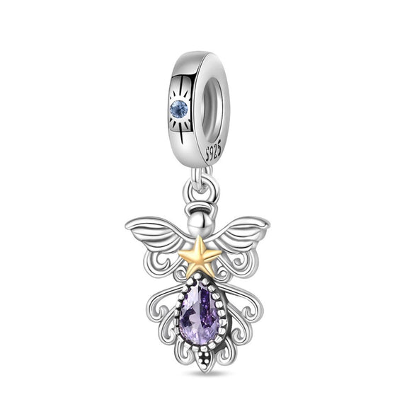 Wholesale Jewelry Guardian Lucky Angel Cross 925 Sterling Silver Dripping Oil Pendant Accessories