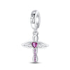 Wholesale Jewelry Guardian Lucky Angel Cross 925 Sterling Silver Dripping Oil Pendant Accessories