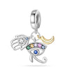 Wholesale Jewelry Guardian Lucky Angel Cross 925 Sterling Silver Dripping Oil Pendant Accessories