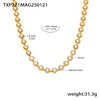 Wholesale Jewelry Handmade Chain Necklace Bracelet Titanium Steel 18K Gold Plated