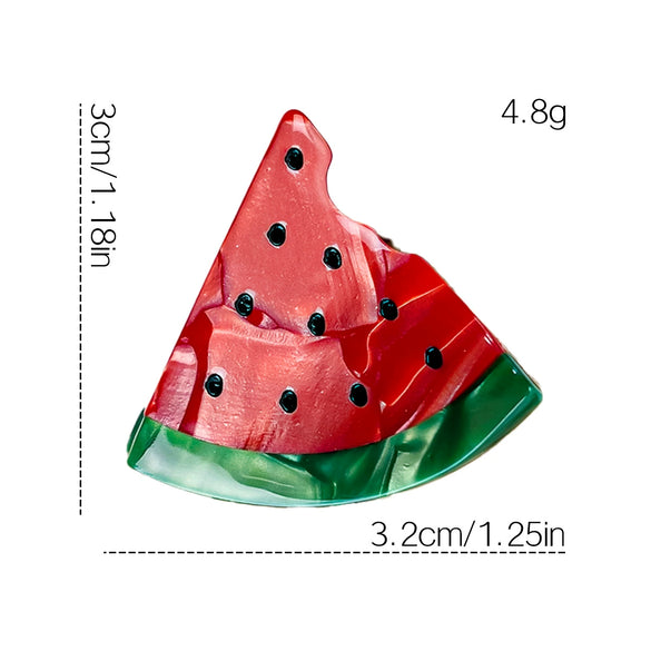 Wholesale Jewelry Handpainted Fruit Shape Acetic Acid Handmade Hairpin Women's Hair Accessories