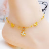 Wholesale Jewelry Hawaiian Vacation Beach Butterfly Shell Stainless Steel Acrylic Pearl Zircon 18K Gold Plated Handmade Plating Anklet