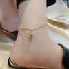 Wholesale Jewelry Hawaiian Vacation Round 304 Stainless Steel Gold Plated Anklet