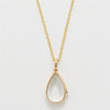 Wholesale Jewelry Heart And Drop Shape Copper Electroplating Pendant Necklace For Women