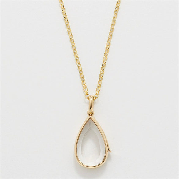 Wholesale Jewelry Heart And Drop Shape Copper Electroplating Pendant Necklace For Women