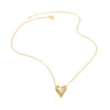 Wholesale Jewelry Heart Pendant Copper Real Gold Plated Necklace
