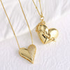 Wholesale Jewelry Heart Pendant Copper Real Gold Plated Necklace