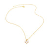 Wholesale Jewelry Heart Pendant Necklace Women's Gold Plated Copper Zircon With Geometric Design And Electroplating Process