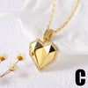 Wholesale Jewelry Heart Shape Copper Gold Plated Pendant O Chain Necklace For Women