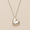 Wholesale Jewelry Heartshaped Copper Pendant Necklace With Gold Plated Electroplating For Women