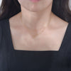 Wholesale Jewelry Heartshaped 925 Sterling Silver Cut Out Diamond Necklace For Women