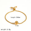 Wholesale Jewelry High Sense Geometric Stainless Steel And Titanium Steel Earrings And Necklace Set With Electroplating And Ochain