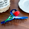 Wholesale Jewelry Highend Handmade Acetic Acid Tulip Shark Hair Clip For Women