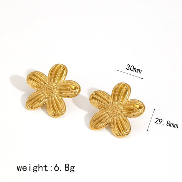 Wholesale Jewelry Highend Stainless Steel And Titanium Steel Flower Jewelry With Electroplating For Women