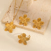 Wholesale Jewelry Highend Stainless Steel And Titanium Steel Flower Jewelry With Electroplating For Women