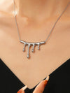 Wholesale Jewelry Hip Hop Punk Rivet Cross Pendant Necklace Alloy Stainless Steel Geometric Electroplating Unisex