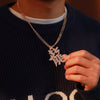 Wholesale Jewelry Hip Hop Punk Rivet Cross Pendant Necklace Alloy Stainless Steel Geometric Electroplating Unisex