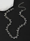 Wholesale Jewelry Hip Hop Punk Rivet Cross Pendant Necklace Alloy Stainless Steel Geometric Electroplating Unisex