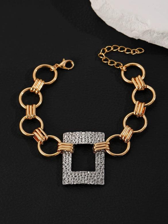 Wholesale Jewelry Hip Hop Punk Rivet Cross Pendant Necklace Alloy Stainless Steel Geometric Electroplating Unisex