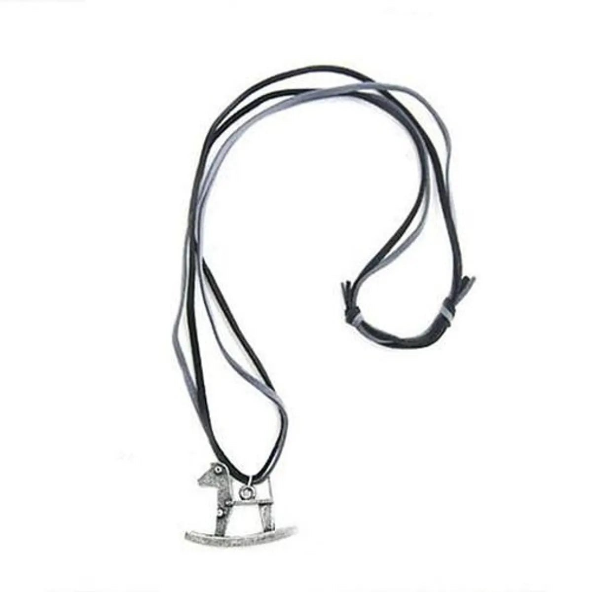 Wholesale Jewelry Hip-Hop Retro Color Block Alloy Leather Rope Plating Layered Necklaces