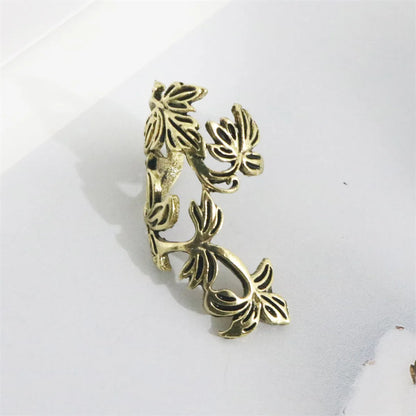 Wholesale Jewelry Hip-Hop Retro Leaves Alloy Ear Cuffs