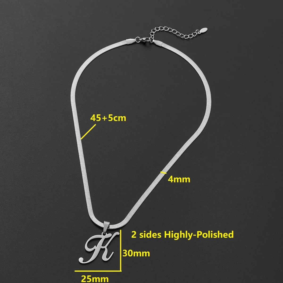 Wholesale Jewelry Hip-Hop Retro Punk Letter 201 Stainless Steel Pendant Necklace