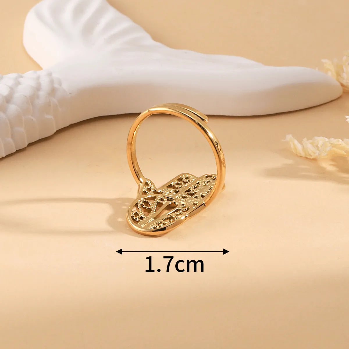 Wholesale Jewelry Hip-Hop Retro Solid Color 304 Stainless Steel 14K Gold Plated Plating Rings