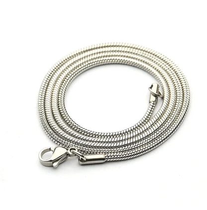 Wholesale Jewelry Hip-Hop Retro Solid Color 304 Stainless Steel Chain Necklace