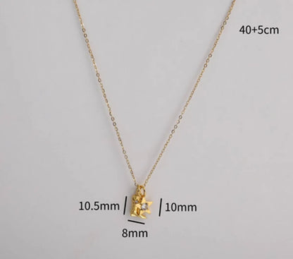 Hip-Hop Retro Star Boots Gold Plated Copper Wholesale Pendant Necklace