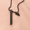 Hip-Hop Retro U Shape Customization Laser Engraving 304 Stainless Steel Plating Men'S Pendant Necklace Men Pendant Necklaces