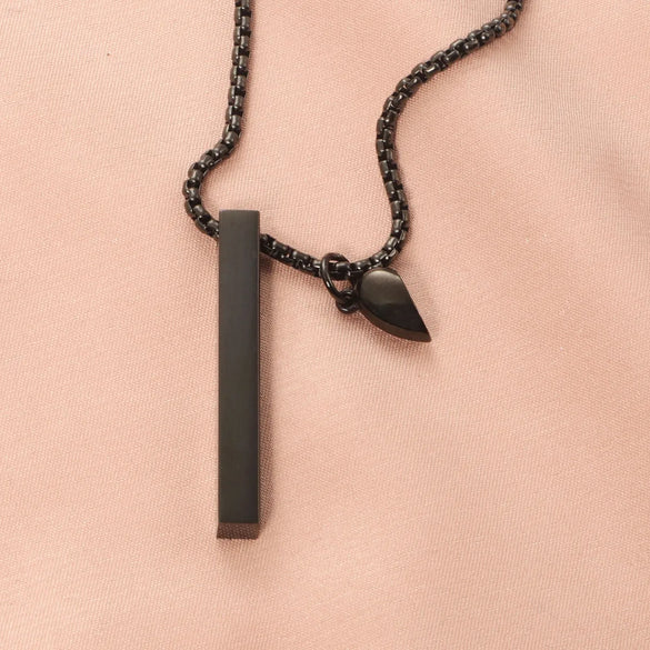 Hip-Hop Retro U Shape Customization Laser Engraving 304 Stainless Steel Plating Men'S Pendant Necklace Men Pendant Necklaces