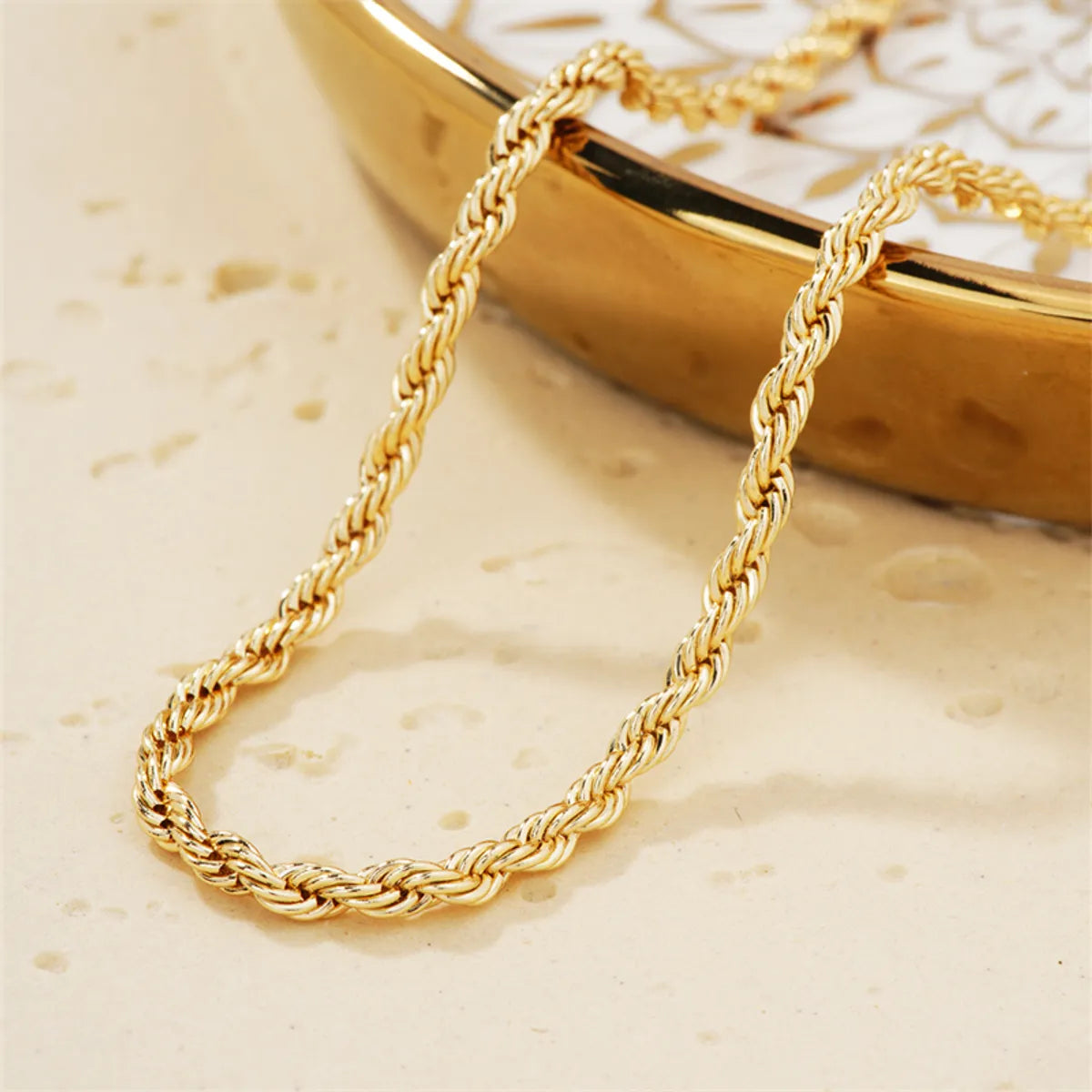 Wholesale Jewelry Hip-Hop Rock Cool Style Geometric 304 Stainless Steel K Gold Plated Necklace