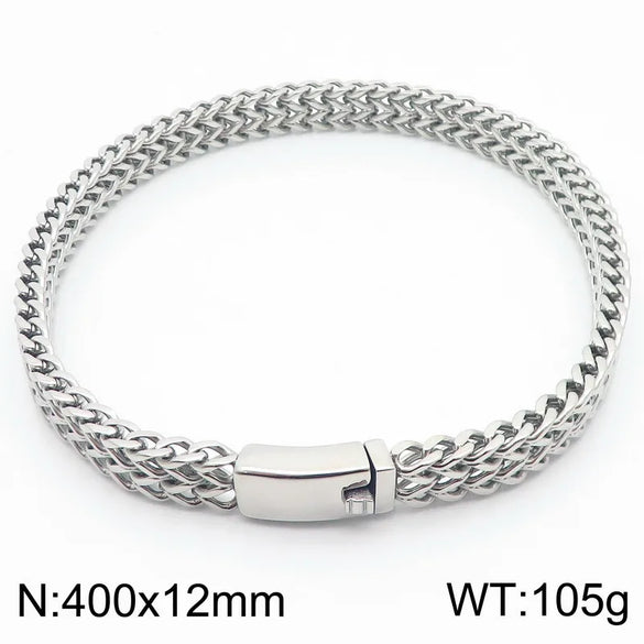 Wholesale Jewelry Hip-Hop Simple Style Geometric Solid Color 304 Stainless Steel 18K Gold Plated Necklace