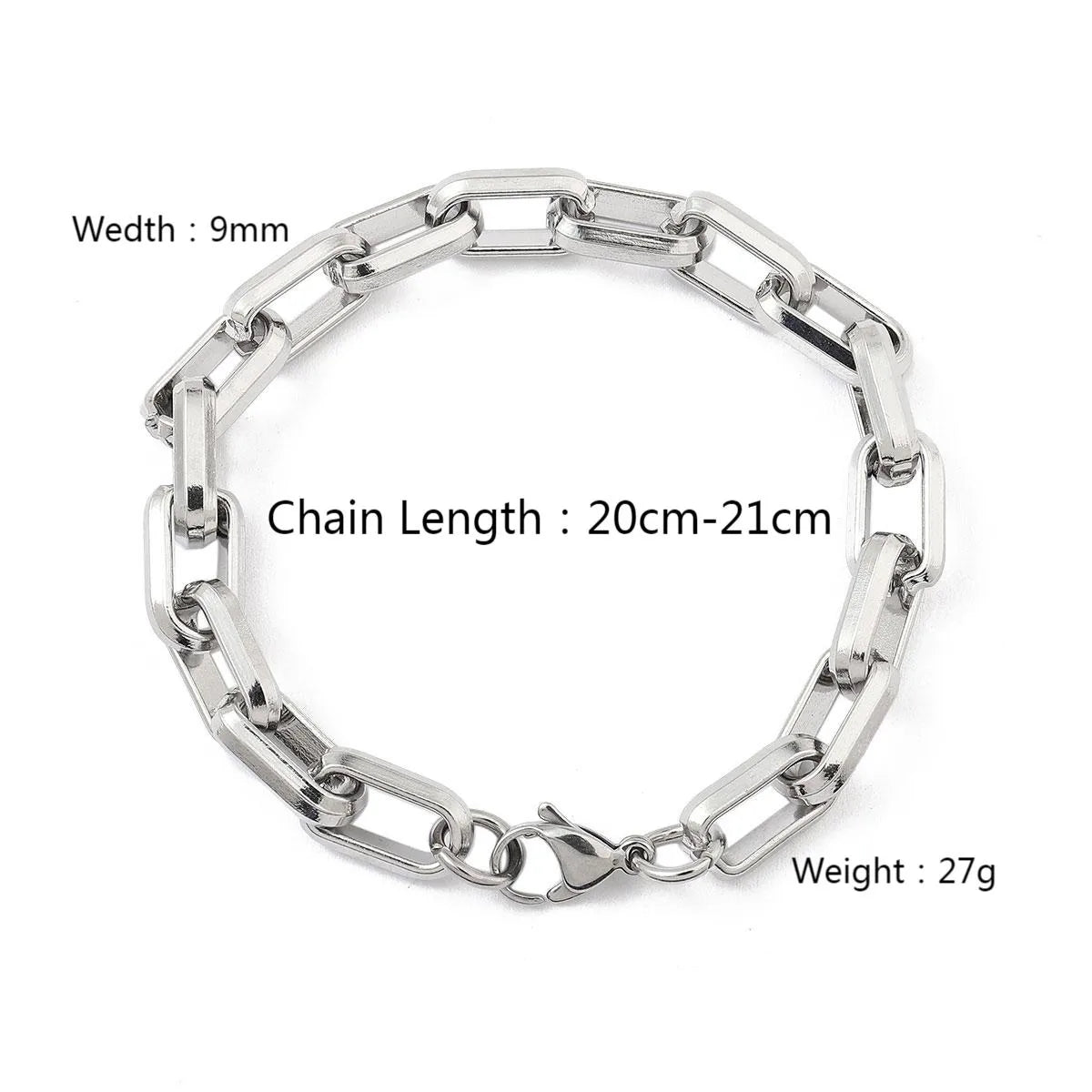 Wholesale Jewelry Hip-Hop Solid Color 201 Stainless Steel Bracelets Necklace