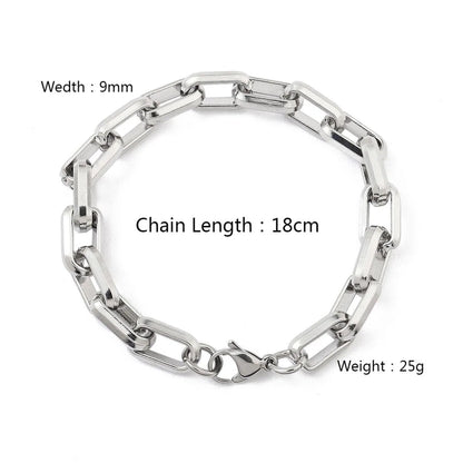 Wholesale Jewelry Hip-Hop Solid Color 201 Stainless Steel Bracelets Necklace