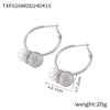 Wholesale Jewelry Hip Hop Style 316L Stainless Steel Peanut Shape Pendant Inlaid With Bead Electroplated
