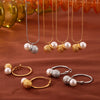 Wholesale Jewelry Hip Hop Style 316L Stainless Steel Peanut Shape Pendant Inlaid With Bead Electroplated