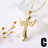 Wholesale Jewelry Hiphop Geometric Copper Goldplated Pendant Necklace