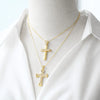 Wholesale Jewelry Hiphop Geometric Copper Goldplated Pendant Necklace