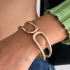 Wholesale Jewelry Hiphop Geometric Irregular Alloy Electroplated Bracelet