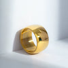 Wholesale Jewelry Hiphop Punk Style Titanium Steel Geometric Ring Electroplated