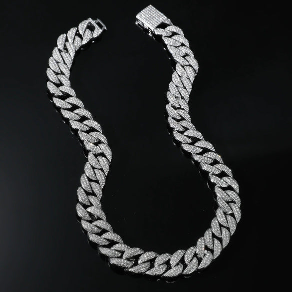 Wholesale Jewelry Hiphop Style Alloy Necklace With Geometric Pattern And Diamond Design
