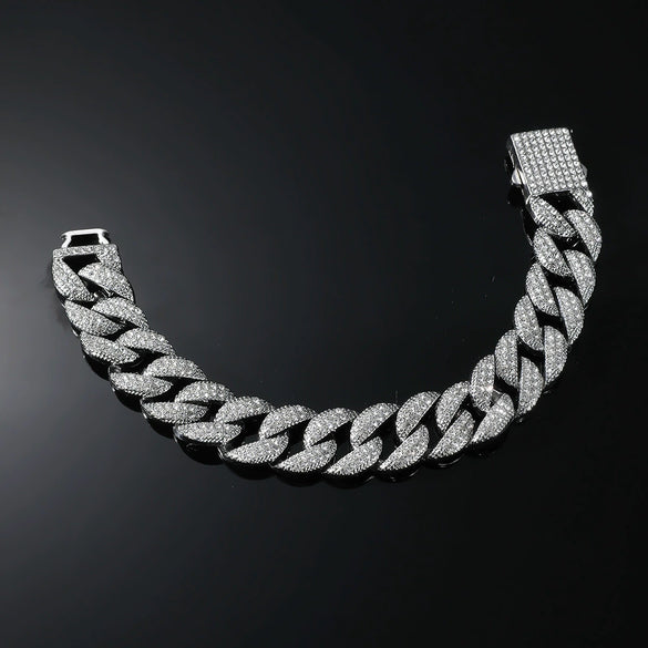 Wholesale Jewelry Hiphop Style Alloy Necklace With Geometric Pattern And Diamond Design