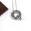 Wholesale Jewelry Hiphop Style Copper Alloy Cross Pendant Water Wave Chain Necklace With Letter Pattern And Electroplating Process